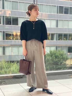 「ビジネス」｜「アイテム（その他シューズ）」を使った、bataさん（レディース・150cm）の夏コーディネート