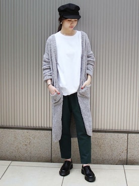 「GRILLO（グリーロ）のアイテム」を使った、tokuhiroさん（レディース・164cm）の秋コーディネート