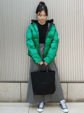 「TEMBEA（テンベア）のアイテム」を使った、tokuhiroさん（レディース・164cm）の秋コーディネート