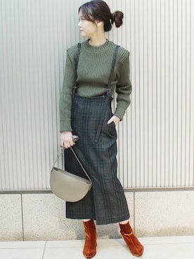 「JOURNAL STANDARD（ジャーナルスタンダード）のアイテム（バッグ）」を使った、tokuhiroさん（レディース・164cm）の冬コーディネート
