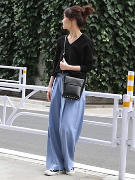 「YAHKI（ヤーキ）のアイテム」を使った、tokuhiroさん（レディース・164cm）の冬コーディネート