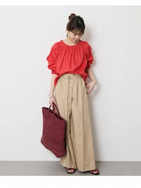 「JOURNAL STANDARD（ジャーナルスタンダード）のアイテム（バッグ）」を使った、tokuhiroさん（レディース・164cm）の春コーディネート