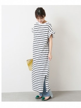 「マキシワンピ」｜tokuhiroさん（レディース・164cm）の春コーディネート