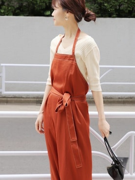 「MARROW（マロウ）のアイテム」を使った、tokuhiroさん（レディース・164cm）の夏コーディネート