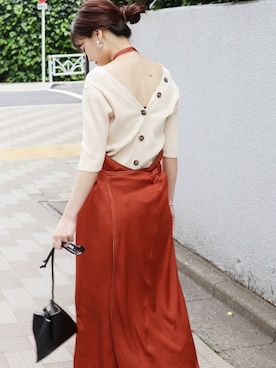 「MARROW（マロウ）のアイテム」を使った、tokuhiroさん（レディース・164cm）の夏コーディネート