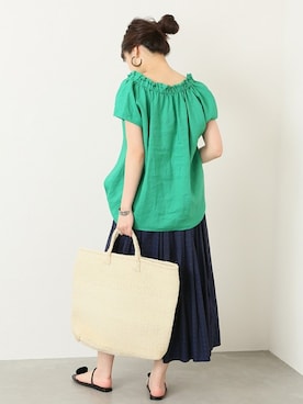 「JOURNAL STANDARD（ジャーナルスタンダード）のアイテム（バッグ）」を使った、tokuhiroさん（レディース・164cm）の夏コーディネート