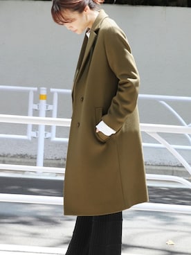 「JOURNAL STANDARD（ジャーナルスタンダード）のアイテム（チェスターコート）」を使った、tokuhiroさん（レディース・164cm）の夏コーディネート