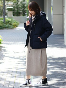 「JOURNAL STANDARD（ジャーナルスタンダード）のアイテム（ダウンジャケット/コート）」を使った、tokuhiroさん（レディース・164cm）の秋コーディネート