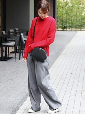 「OAD NEW YORK（オーエーディーニューヨーク）のアイテム」を使った、tokuhiroさん（レディース・164cm）の冬コーディネート