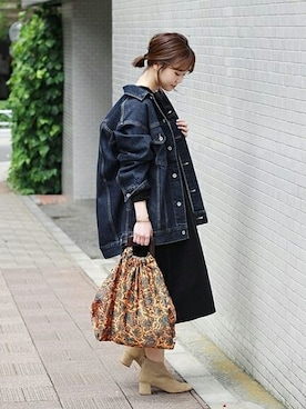 「JOURNAL STANDARD（ジャーナルスタンダード）のアイテム（デニムジャケット）」を使った、tokuhiroさん（レディース・164cm）の夏コーディネート