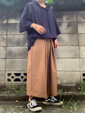 「revertical（リバーティカル）のアイテム（トップス）」を使った、kanataさん（メンズ・165cm）の夏コーディネート
