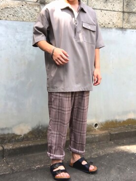 「revertical（リバーティカル）のアイテム」を使った、kanataさん（メンズ・165cm）の夏コーディネート