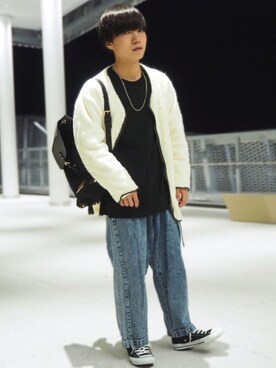 「CASPER JOHN（キャスパージョン）のアイテム（モッズコート）」を使った、kanataさん（メンズ・165cm）の冬コーディネート