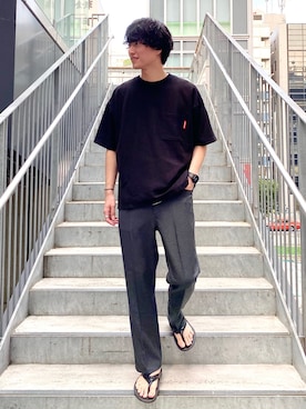 てるおさん（メンズ・182cm）の夏コーディネート