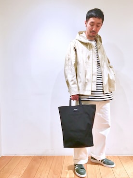 「orcival」｜「アイテム（ブルゾン）」を使った、fujiwaraさん（メンズ・168cm）の冬コーディネート