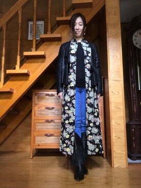 「blanc basque（ブランバスク）のアイテム（ジャケット/アウター）」を使った、かのんさん（レディース・155cm）の春コーディネート