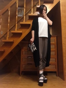 「theory（セオリー）のアイテム（バッグ）」を使った、かのんさん（レディース・155cm）の春コーディネート