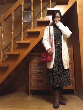 かのんさん（レディース・155cm）の冬コーディネート