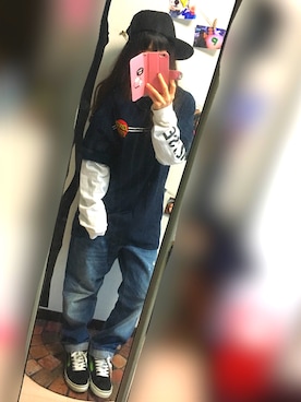 「spitfire（スピットファイア）のアイテム（帽子）」を使った、wakapiさん（レディース・153cm）の夏コーディネート