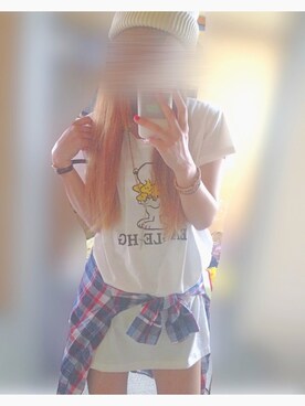 「RETRO GIRL（レトロガール）のアイテム（その他）」を使った、wakapiさん（レディース・153cm）の夏コーディネート