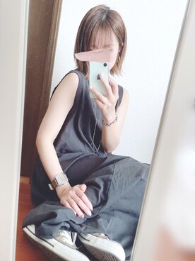 「THE SHINZONE（ザ　シンゾーン）のアイテム（ワンピース/ドレス）」を使った、wakapiさん（レディース・153cm）の夏コーディネート