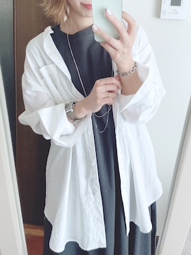 「THE SHINZONE（ザ　シンゾーン）のアイテム（ワンピース/ドレス）」を使った、wakapiさん（レディース・153cm）の夏コーディネート