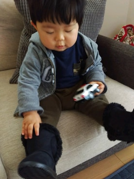 「baby GAP」｜あお02さん（キッズ・80cm）の冬コーディネート