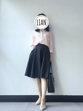 「通勤穿搭」｜「アイテム（サンダル）」を使った、parkerさん（レディース・162cm）の秋コーディネート