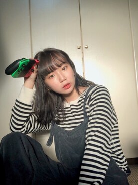 「ZARA（ザラ）のアイテム（サロペット/オーバーオール）」を使った、NATSUKIさん（レディース・157cm）の春コーディネート