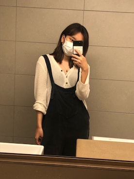 「ZARA（ザラ）のアイテム（サロペット/オーバーオール）」を使った、NATSUKIさん（レディース・157cm）の夏コーディネート