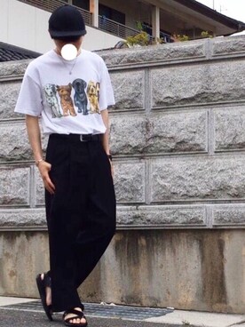 「アイテム（バングル/リストバンド）」を使った、oさん（メンズ・172cm・20代）の夏コーディネート