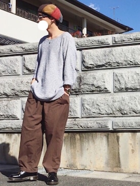 「Dr. Martens（ドクターマーチン）のDr.Martens (ドクターマーチン)/1461 3EYE GIBSON SHOES（その他シューズ）」を使った、oさん（メンズ・172cm）の秋コーディネート
