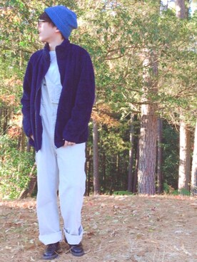 「Dr. Martens（ドクターマーチン）のDr.Martens (ドクターマーチン)/1461 3EYE GIBSON SHOES（その他シューズ）」を使った、oさん（メンズ・172cm）の冬コーディネート