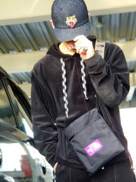 「YSTRDY's TMRRW（イエスタデイズトゥモロー）のアイテム（パンツ）」を使った、405fuさん（メンズ・168cm）の秋コーディネート
