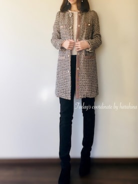 「31 Sons de mode（トランテアン　ソン　ドゥ　モード）のアイテム（ジャケット/アウター）」を使った、𝕐 𝕌 ℝ 𝕀*さん（レディース・154cm）の春コーディネート