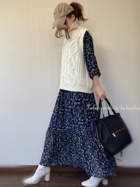𝕐 𝕌 ℝ 𝕀*さん（レディース・154cm）の春コーディネート