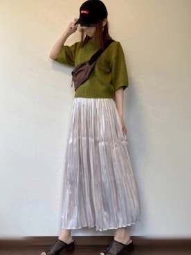 「STYLE DELI（スタイルデリ）のアイテム（アクセサリー）」を使った、𝕐 𝕌 ℝ 𝕀*さん（レディース・154cm）の春コーディネート
