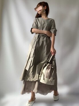 「Mila Owen」｜「アイテム（その他）」を使った、𝕐 𝕌 ℝ 𝕀*さん（レディース・154cm）の春コーディネート