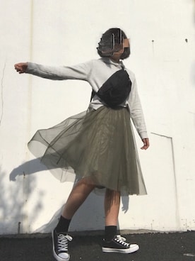 「アイテム（バッグ）」を使った、はなさん（レディース・158cm・10代）の春コーディネート