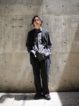 「Lui's（ルイス）のアイテム（サンダル）」を使った、kinchanさん（メンズ・170cm）の春コーディネート