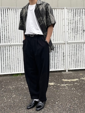 「MYne（マイン）のアイテム（アクセサリー）」を使った、しょうへいさん（メンズ・176cm）の春コーディネート