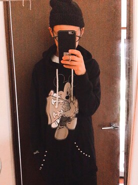 「FRUIT OF THE LOOM（フルーツオブザルーム）のアイテム（ニットキャップ/ビーニー）」を使った、pilowukayさん（メンズ・175cm）の夏コーディネート