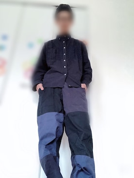 「INHERIT（インヘリット）のアイテム（パンツ）」を使った、pilowukayさん（メンズ・175cm）の春コーディネート