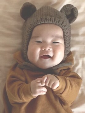 「男の子ベビー」｜「アイテム（その他）」を使った、むぅさん（キッズ・60cm）の秋コーディネート