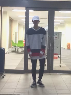 「Deviluse（Deviluse）のアイテム（キャップ）」を使った、CHIBAさん（メンズ・170cm）の春コーディネート