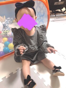 「next（next）のアイテム（ワンピース/ドレス）」を使った、emmaさん（キッズ・80cm）の冬コーディネート