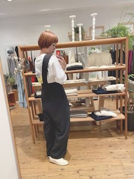 「note et silence （ノートエシロンス）のアイテム（パンツ）」を使った、さえゃんさん（レディース・161cm）の秋コーディネート