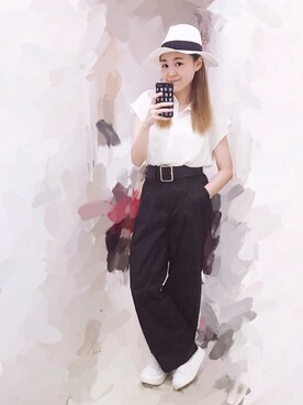 「BellyButton（ベリーボタン）のアイテム」を使った、Aimilyさん（レディース・156cm）の夏コーディネート