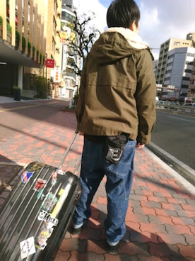 「RNA」｜「アイテム（マウンテンパーカー）」を使った、くりきんとんさん（レディース・158cm）の冬コーディネート