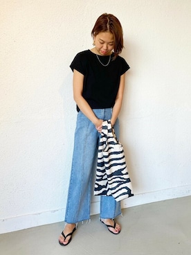 「coca（coca）（コカ）のアイテム（パンツ）」を使った、cocaさん（レディース・163cm）の春コーディネート